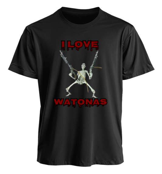 I LOVE WATONAS polera cuello redondo