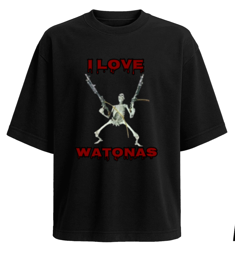 I LOVE WATONAS polera Oversize 280grs