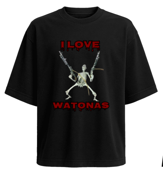 I LOVE WATONAS polera Oversize 280grs