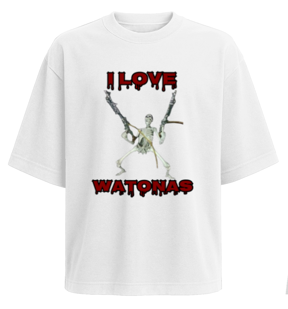 I LOVE WATONAS polera Oversize 280grs